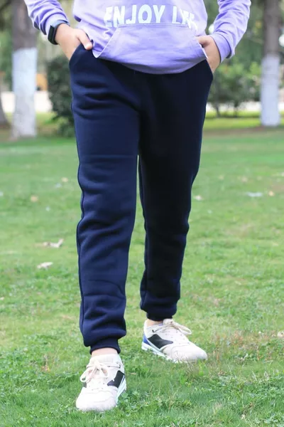 Unisex Jogger Sweatpants with Pockets, Fleece-Lined, Plain