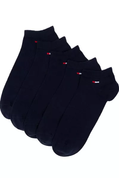 طقم 5 جوارب أزرق غامق - مقاس عادي - تصميم أنيق ومريح (رجالي/نسائي)