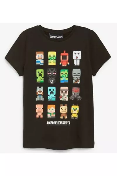 تيشيرت ماين كرافت للأولاد من نيون كيدز
