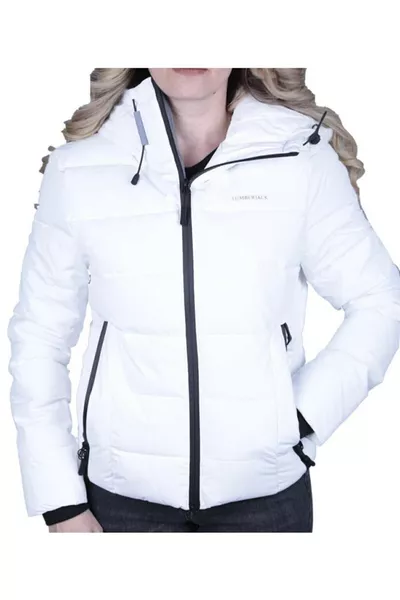 Apreski White Women's Short Coat 