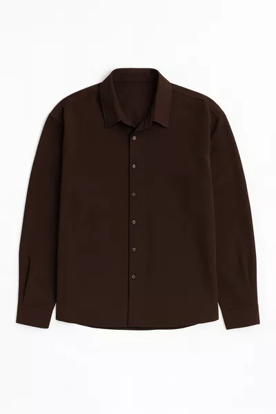 Base Oversize Yumuşak Teri Emen Kolay Ütü Nefes Alan Erkek Gömlek