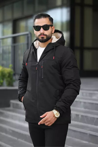 معطف رجالي من الفرو الداخلي