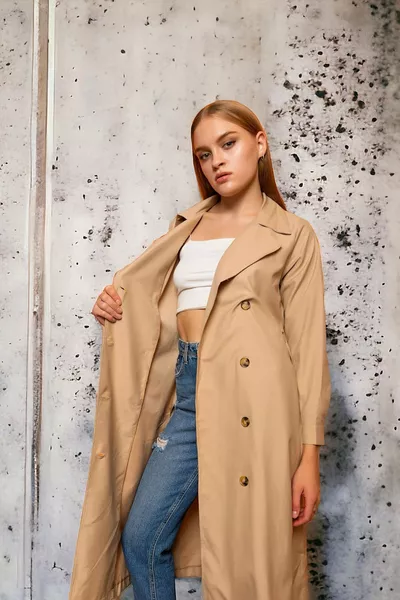 Double-Breasted Trench Coat
