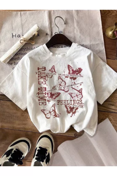 T-shirt unisexe pour homme/femme TAKE TIME, à impression spéciale, oversize, en coton, col rond