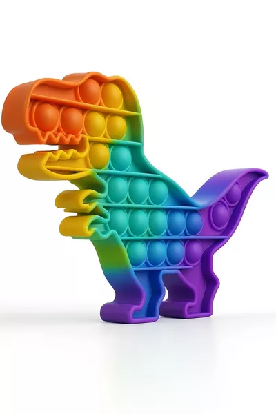 Popit Spielzeug Pop It Push Bubble Fidget Dinosaurier Popit Geistiger und sensorischer Stress Dinosaurier