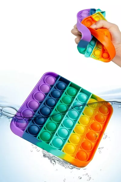 Popit Sensorisches Spielzeug Mentales Stressspiel Popit Regenbogen