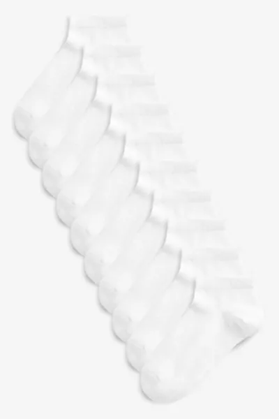  زوج من الجوارب البيضاء الاقتصادية