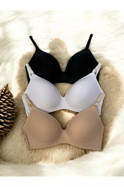 Дамски комплект бюстие без подплънки и с твърди чашки Lotus