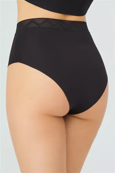 Culotte Bikini Taille Haute Basique avec Découpe au Laser - Pack de 3