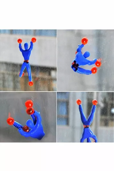 Человек-паук, прилипший к окну, набор из 2 штук