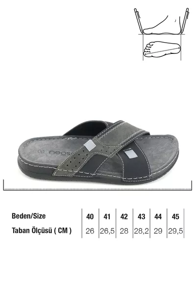 Sandales d'été pour homme en simili cuir Neosoft avec semelle confortable