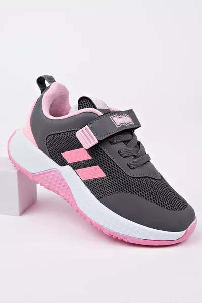 جورب شبكي بقماش قابل للربط باللون الوردي المدخن