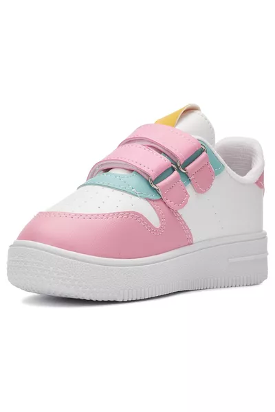 Dagelijkse unisex kindersneakers in verschillende kleuren met veters en klittenband, licht, antislipzool, comfortabele sportschoenen 