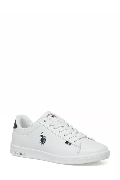 U.s. Polo Assn. Beyaz Lacivert Unisex Sneaker Franco Gsn 3pr