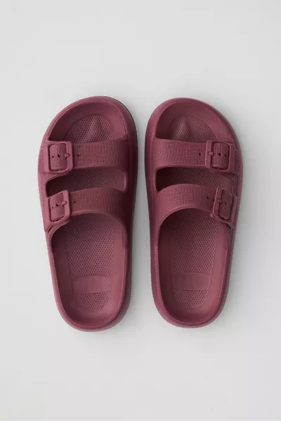 صندل ليلي كرز مزدوج الشريط إيفا منصة يومية صيفية للشاطئ