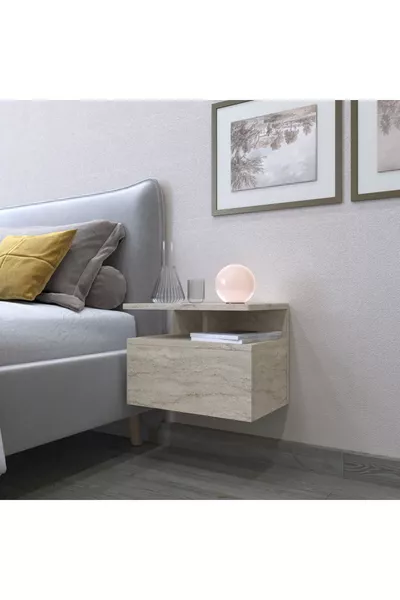 Venus-Kommode, wandmontiert, cm, Travertin