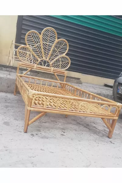 Eenpersoons bamboe hoofdeinde