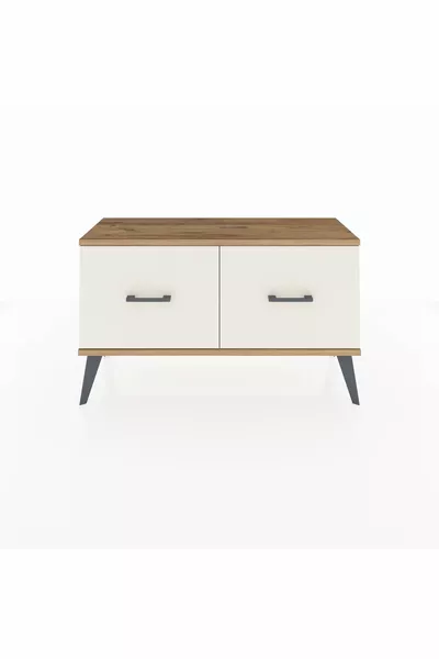 Скрин Arges с 2 чекмеджета Антрацит-Бор/Каменна маса