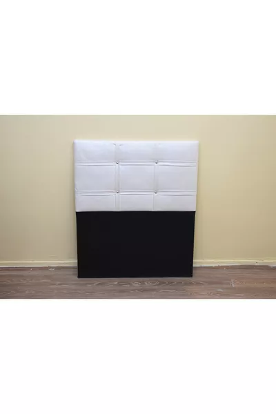 Headboard Single-Person White Faux Leather Headboard