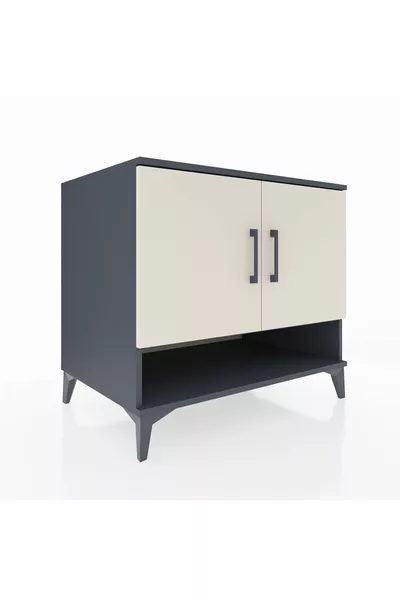 Kronos Dresser 2 Shelves 2 Doors Anthracite-Sandstone