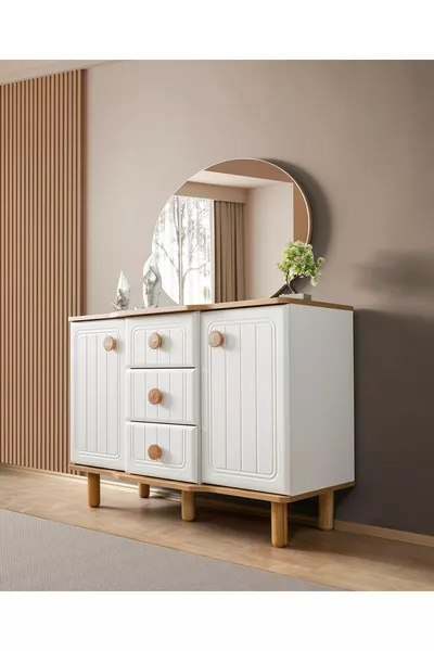 خزانة كايرا من MDF ومرآة