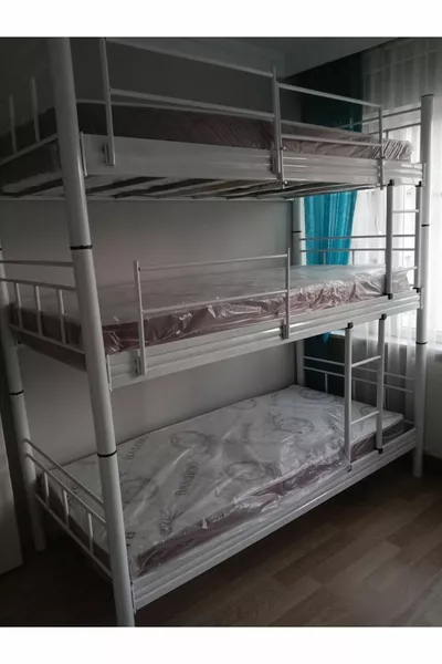 Bunk Bed 3-Tier Metal Product Opportunity Bed Not Included