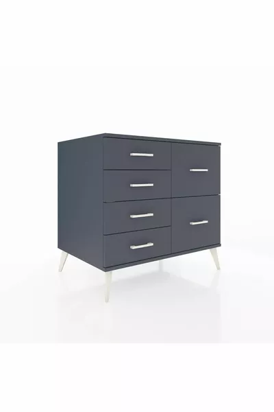 Kronos Şifonyer 6 Çekmeceli  Antrasit-Antrasit