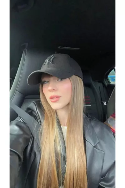 قبعة بيي بوز سوداء اللون للجنسين تطريز NY أسود