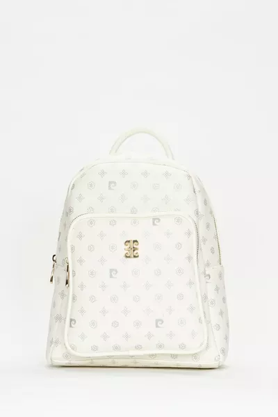 White Monogram Women's Backpack 