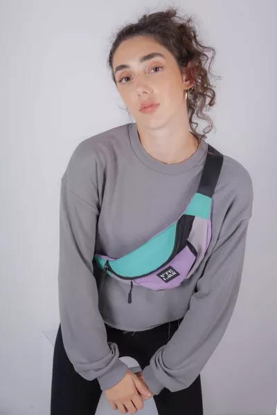 Unisex Renkli Omuz Ve Bel Çantası