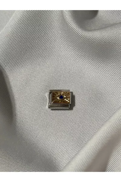 سوار تعويذة إيطالي من الفولاذ المقاوم للصدأ