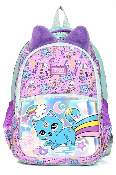 Girls' 3-Piece School Bag Set – Backpack, Lunch Bag, Pencil Case