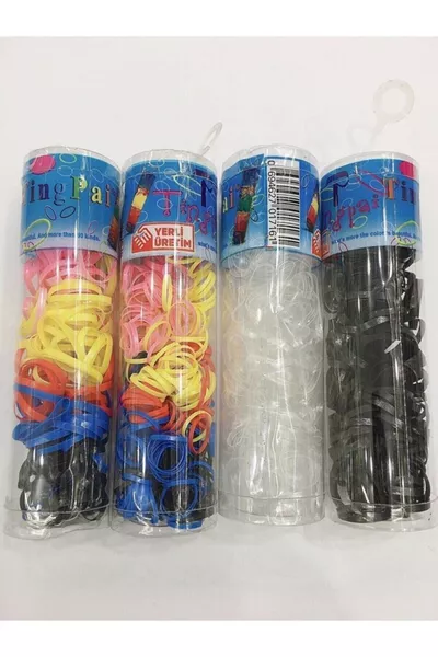 Dünne Gummibänder Haarklammern 4 Große Boxen (2 Boxen Dünn, 2 Boxen Dick)