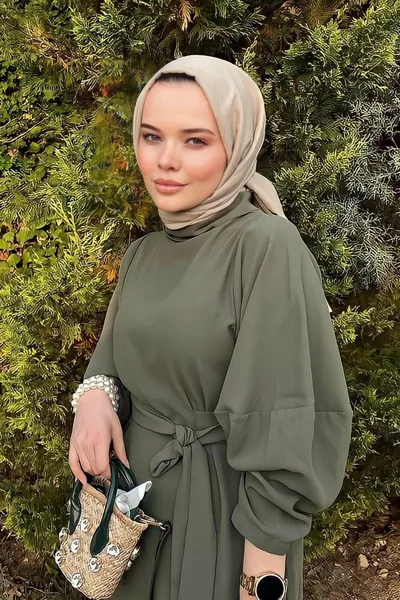 Sand Beige Cotton Crimp Women's Shawl