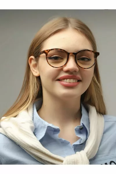 نظارات دانكي الواقية من الضوء الأزرق الشفاف الأزرق