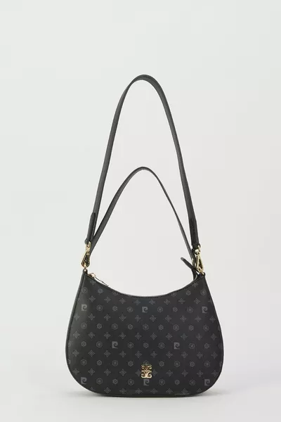 Black Monogram Women's Shoulder Bag 