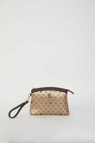 Gouden Monogram Dames Portefeuille & Clutch Tas 