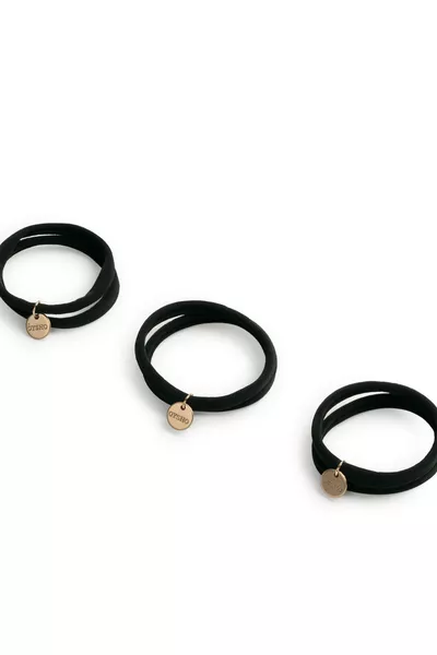 6 أربطة شعر مزينة بأقراص