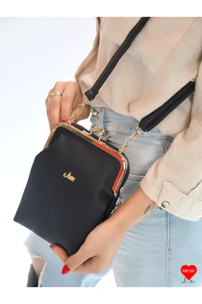 حقيبة محفظة للهاتف مقاومة للماء مع ثلاثة أقسام وتصلح لحملها على الكتف من باريس