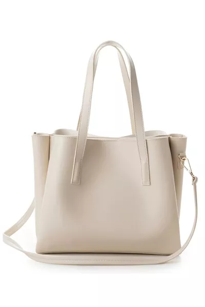 Women's Double Strap Tote Hand and Shoulder Bag
