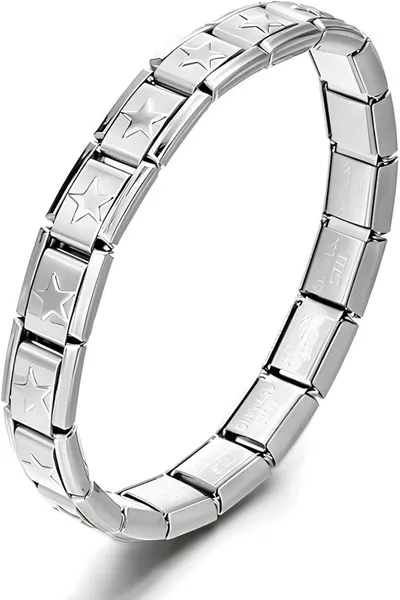 سوار من الصلب الإيطالي نومايشن بموديل تيمتور ستار تشارم 