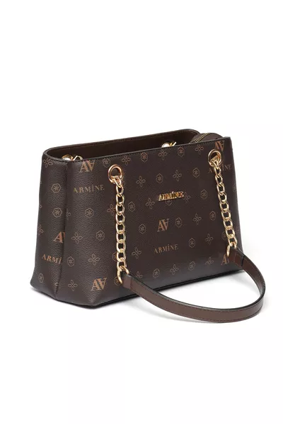 Tas Zeer Handig Handtas en Schoudertas  Koffieprint