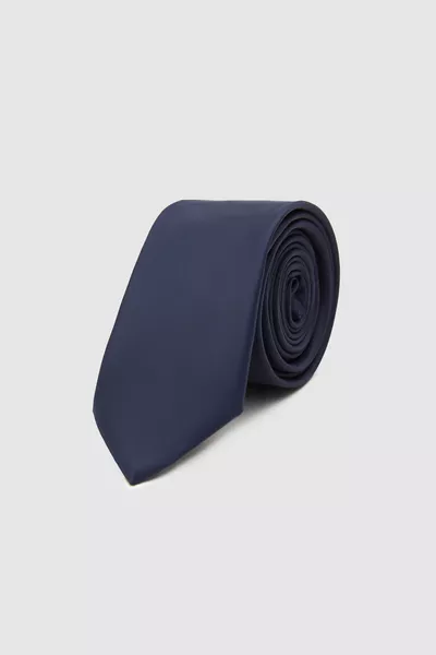 Navy Blue Solid 5.5 cm Tie