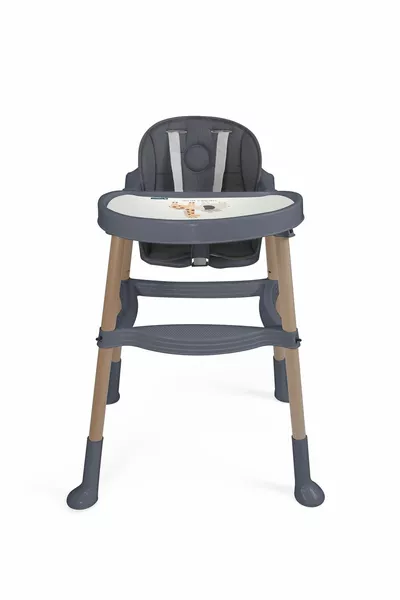 Столче за хранене сиво - без подложка