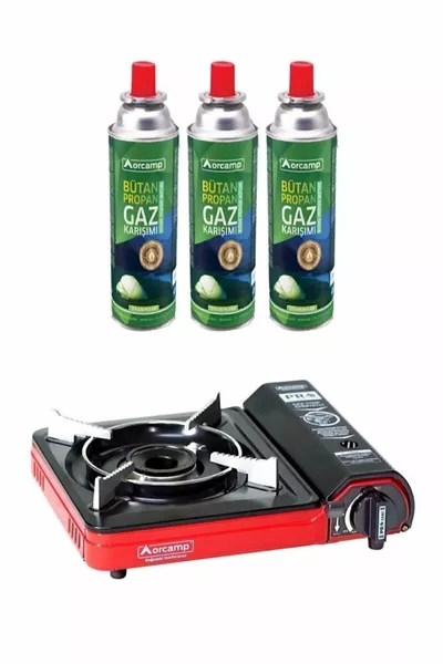 موقد غاز محمول فردي بميزة إيقاف الأمان للرحلات