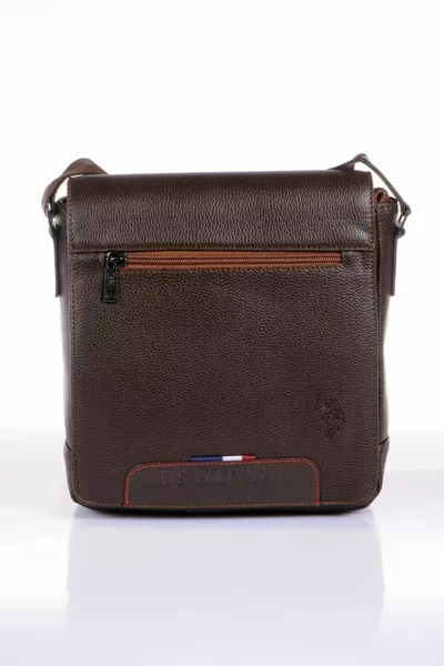US Polo Assn  Men's Messenger Bag Shoulder Bag Crossbody Men's Bag BROWN