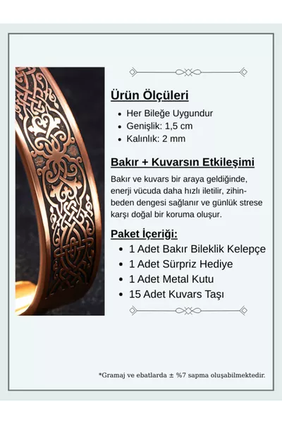 Bracciale in Rame Uomo Donna - Modello Benedizione con Armor Interno e Protezione, Bracciale di Rame con Prosperità