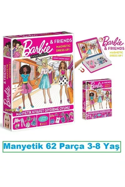 لعبة باربي فاشونيستاس لتبديل الملابس بالقطعة مع مغناطيس