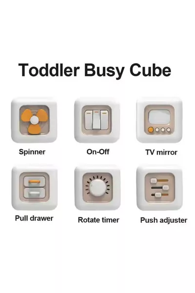 Cube d'activité éducatif Montessori 6 en 1