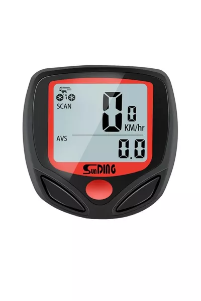 عداد سرعة الدراجة الاحترافي مقاوم للماء يقيس السرعة والمسافة رقميًا